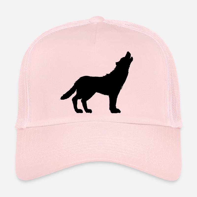 howling wolf Trucker Cap