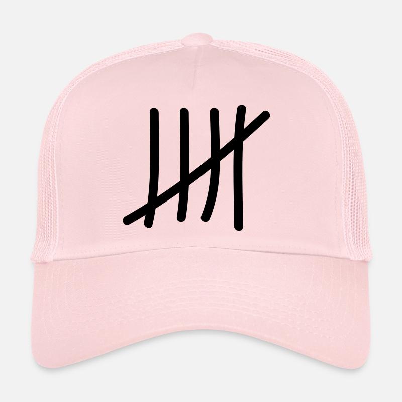 tage_zaehlen_5 - Trucker Cap - pale pink