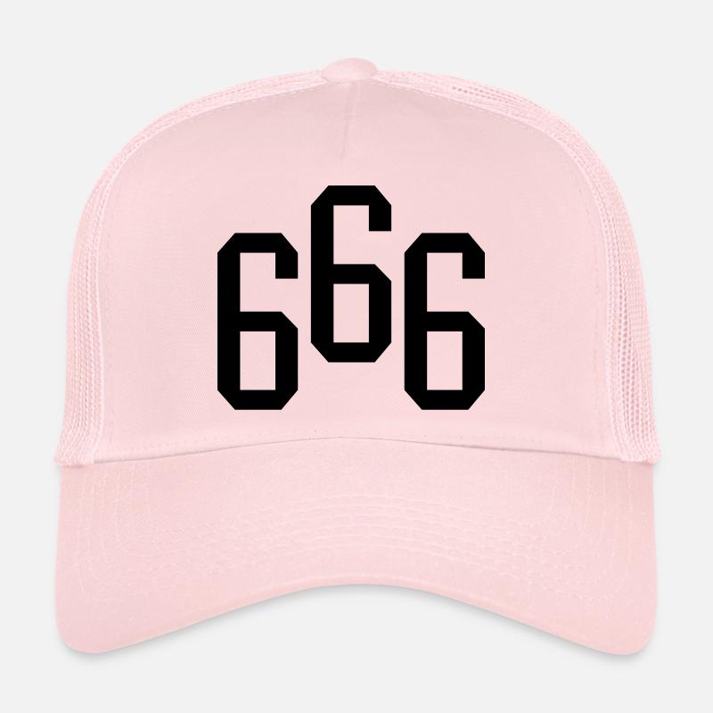 666 - Trucker Cap - Hellrosa