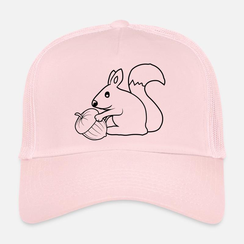 Fröhliches Eichhörnchen Eichel Trucker Cap