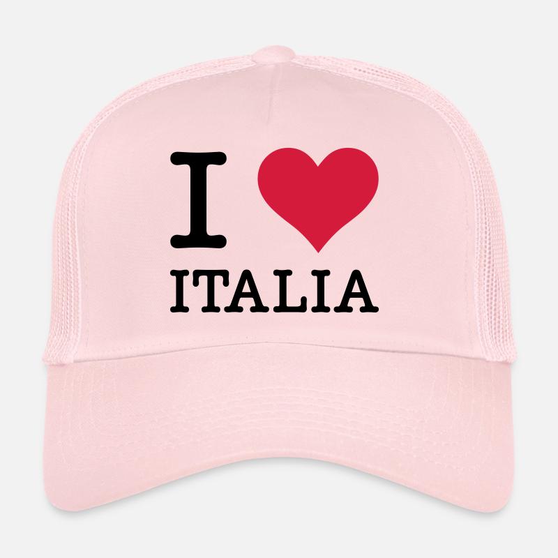 I Love Italia - Trucker Cap - Hellrosa
