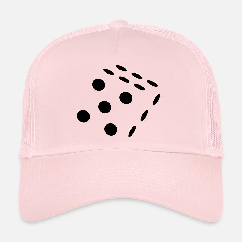 wuerfelpunkte - Trucker Cap - Hellrosa