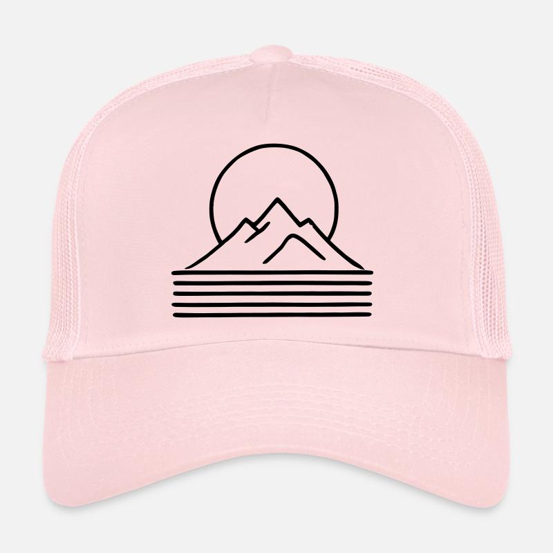 Mountain Sunrise - Trucker Cap - Hellrosa