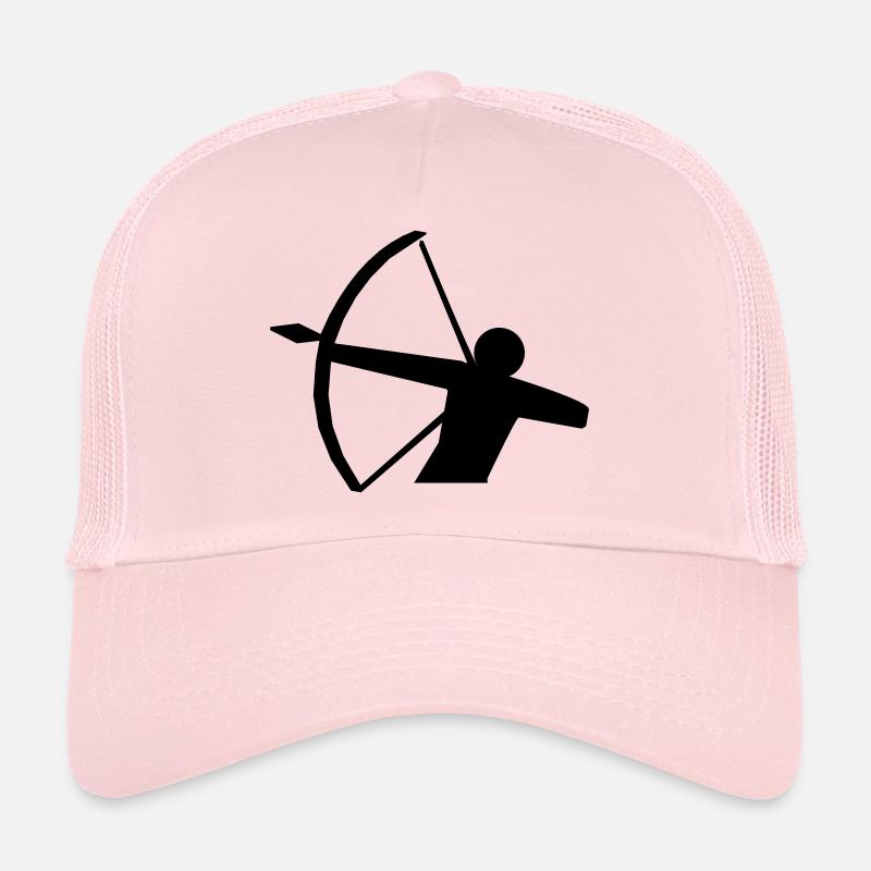 Bogenschütze Piktogramm - Trucker Cap - Hellrosa
