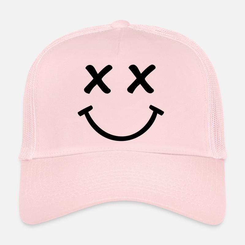 Smiley - Trucker Cap - Hellrosa