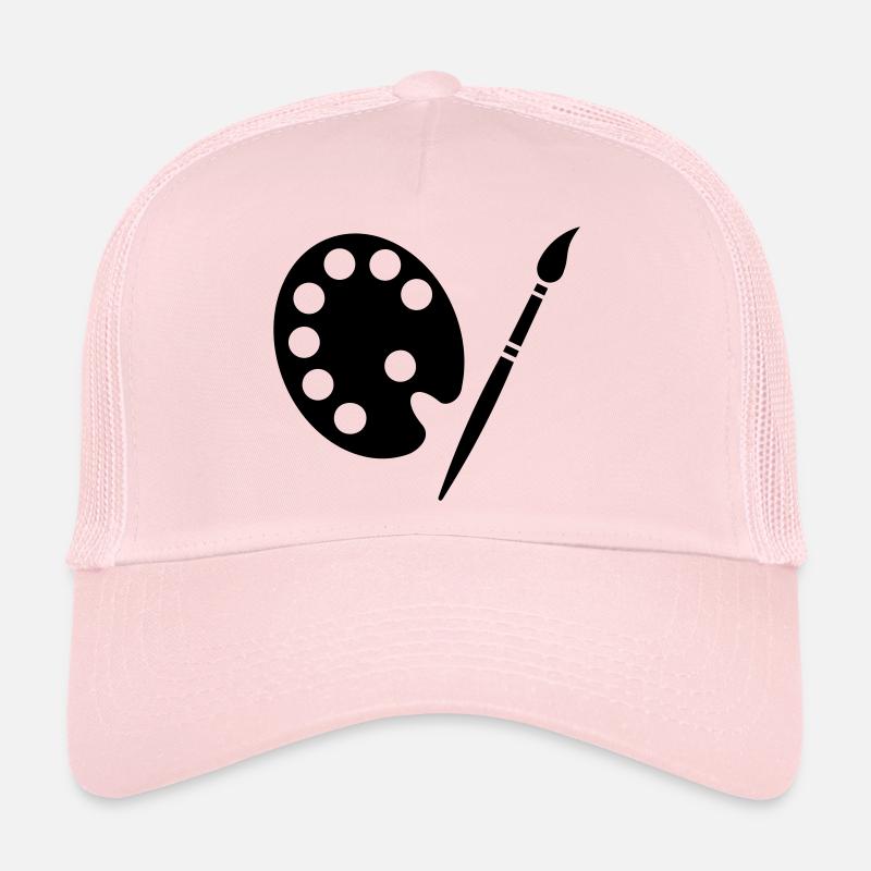 Pinceau - Casquette trucker  - rose pâle
