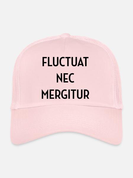 Paris - Fluctuat Nec Mergitur - France - Parisien - Casquette trucker - rose pâle