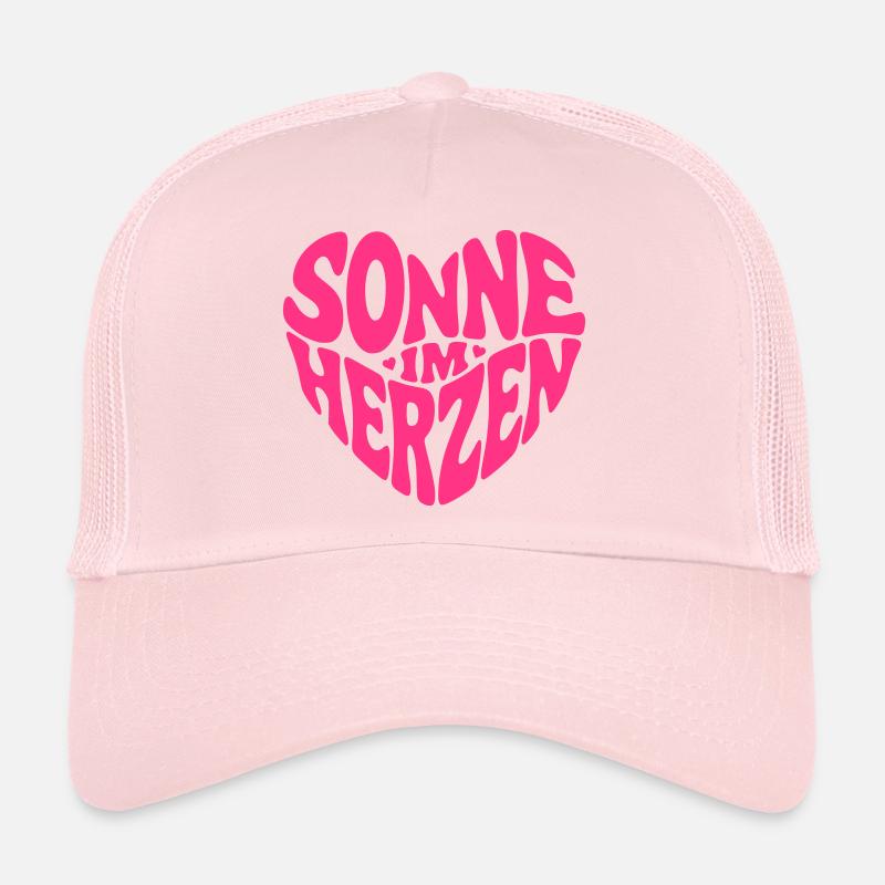 Sonne im Herzen - Trucker Cap - Hellrosa