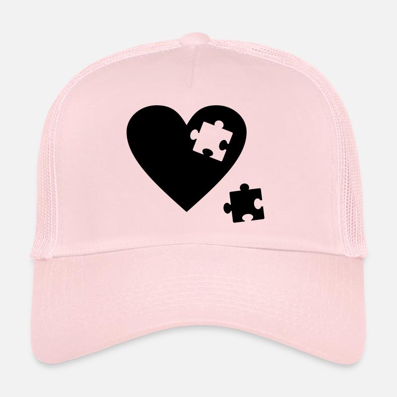 Puzzle coeur Casquette trucker 