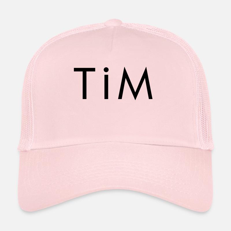 TiM - Casquette trucker  - rose pâle