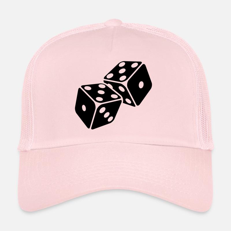 Dice 5 Série Pasch - cinq Pasch - Casquette trucker  - rose pâle