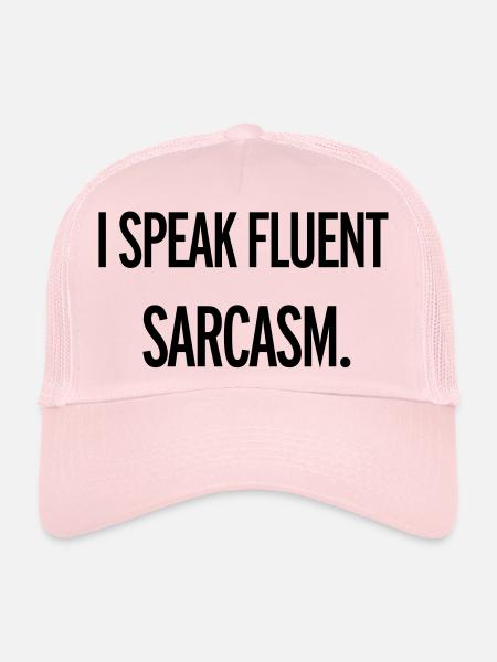 Sarcasm - Trucker Cap - pale pink - Front