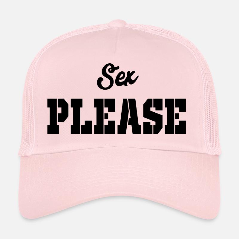 sex please Trucker Cap
