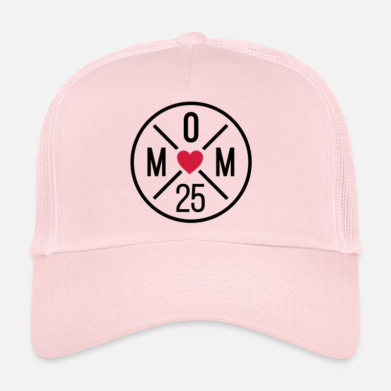 Mom 25 Kreis mit Herz Mama Muttertag Trucker Cap