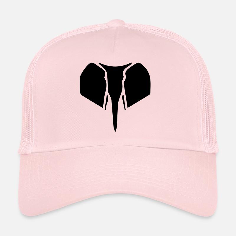 Elefant Silhouette - Trucker Cap - Hellrosa