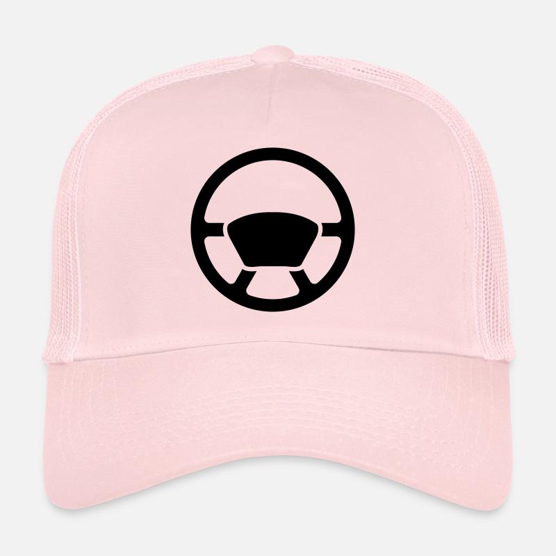 Lenkrad Auto - Trucker Cap - Hellrosa