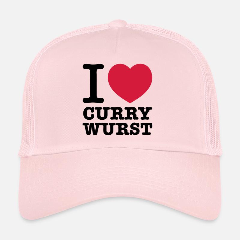 i love Currywurst - Trucker Cap - Hellrosa
