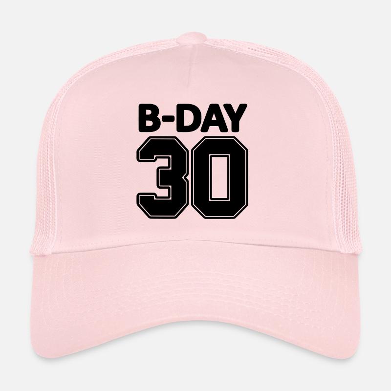 30th birthday number numbers jersey number Trucker Cap