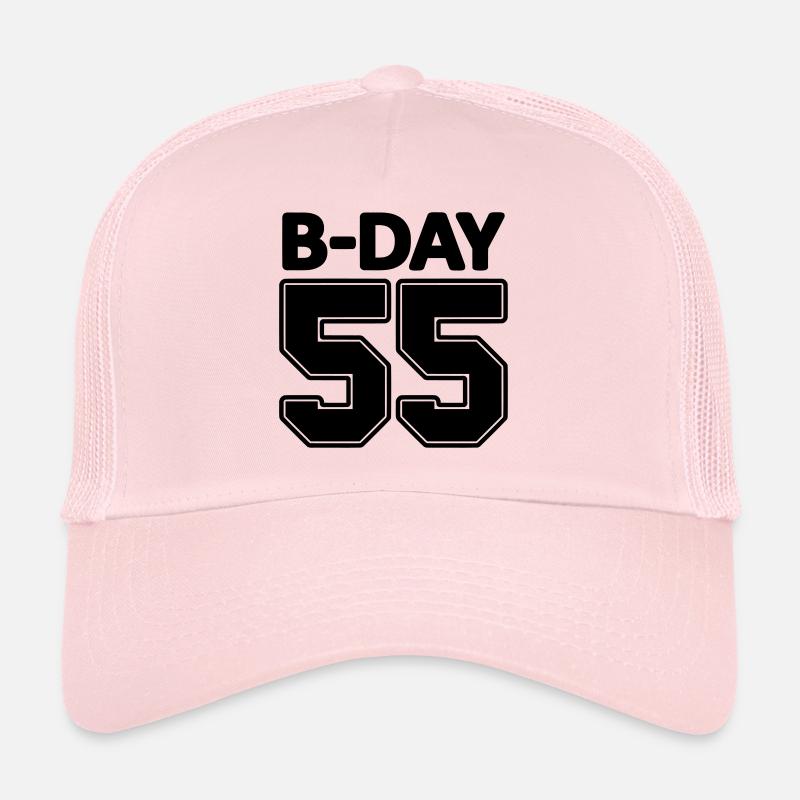 Nummer 55 / 55. Geburtstag Schnapszahl Trikot Trucker Cap