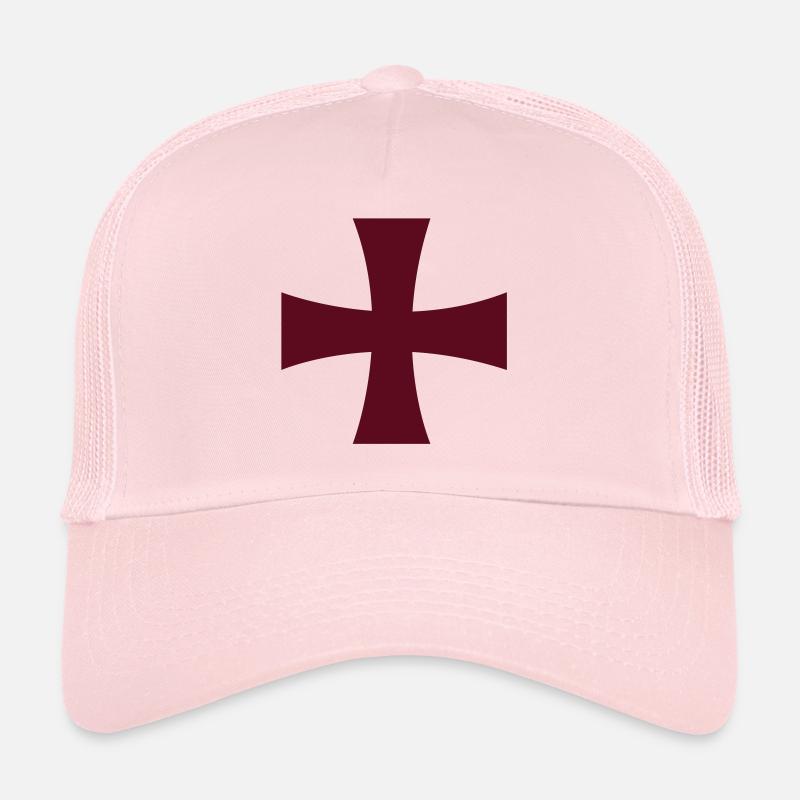 Knights Templar - Trucker Cap - pale pink