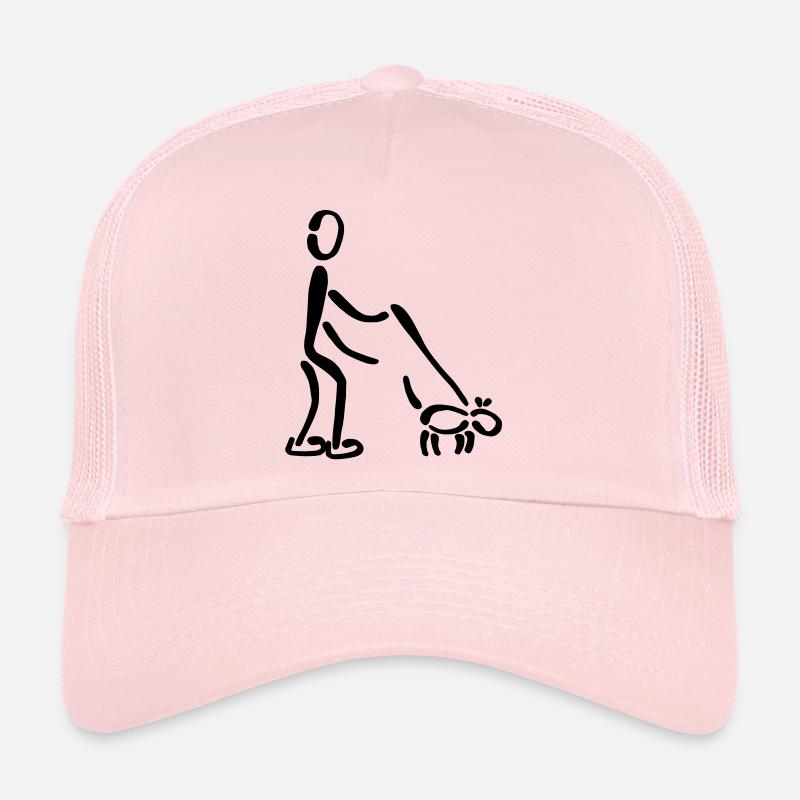 Walkies dog - Trucker Cap - pale pink
