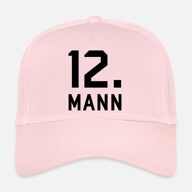 Zwölfter Mann - Trucker Cap - Hellrosa