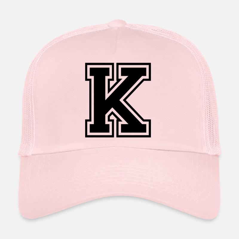 k - Casquette trucker  - rose pâle