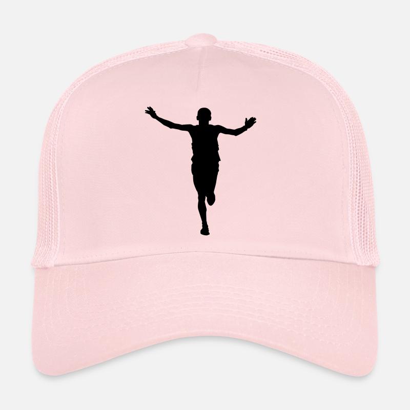 running man face - man running Trucker Cap