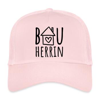 Bauherrin (Farbwechsel / Farbe änderbar) - Trucker Cap - Hellrosa - Vorne