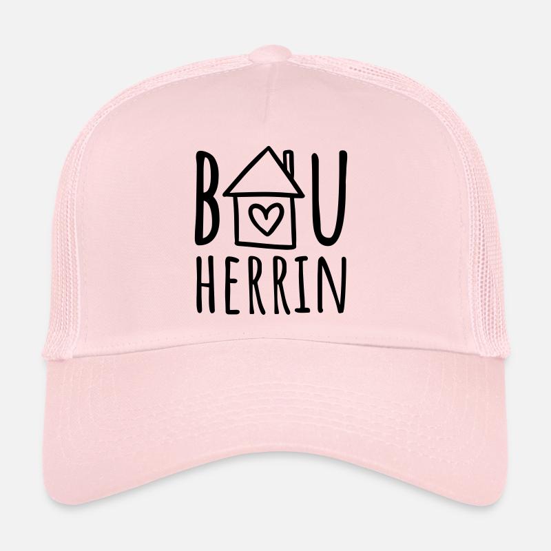 Bauherrin (Farbwechsel / Farbe änderbar) - Trucker Cap - Hellrosa
