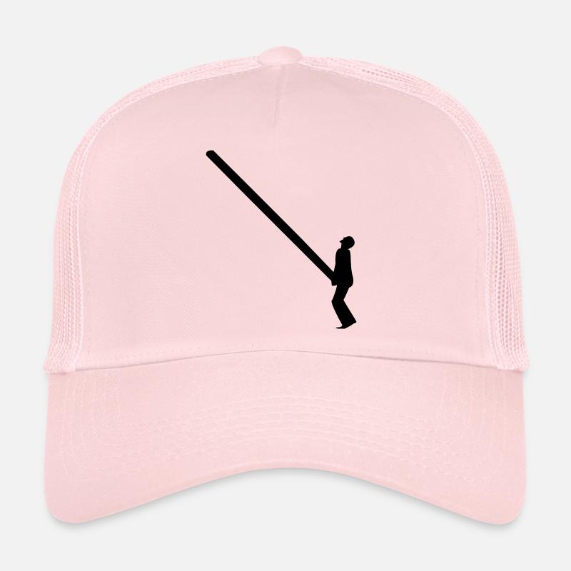 Highland Games Tossing The Caber - Trucker Cap - pale pink