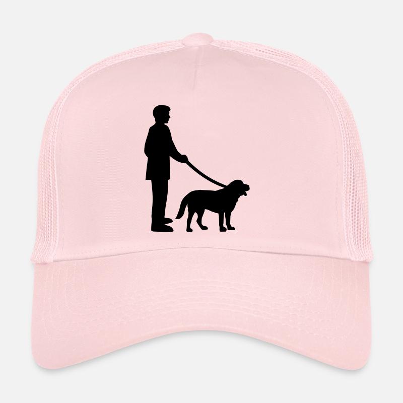 Dog walk - Casquette trucker  - rose pâle