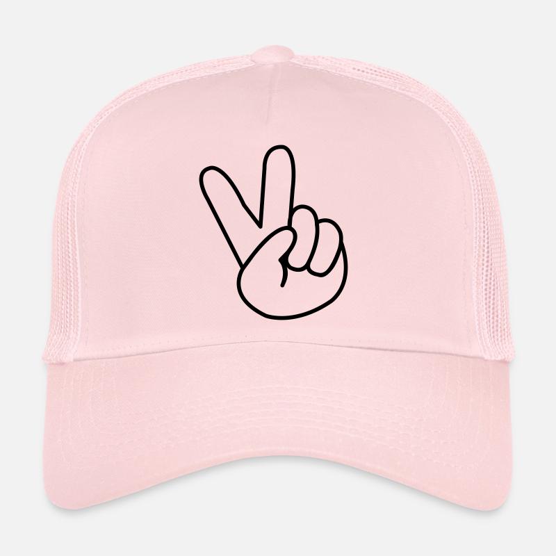 peace_hand_comic_01 Casquette trucker 