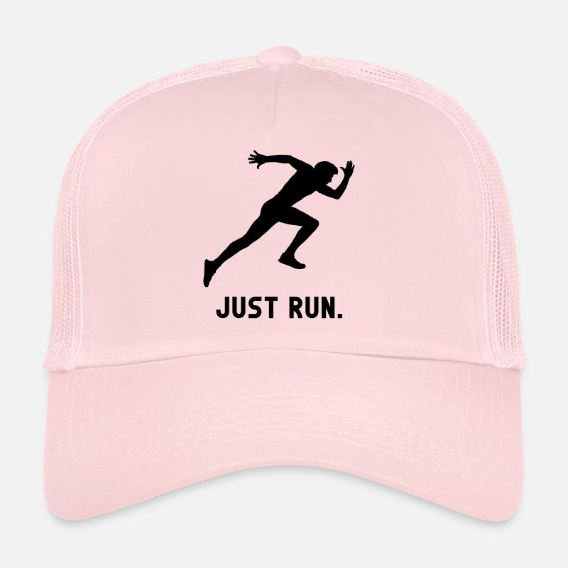 Il suffit de lancer les athlètes course sprint - Casquette trucker  - rose pâle