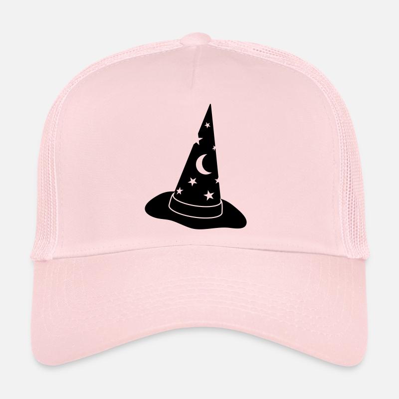 Zauberhut mit Sternen, 1-farbig - Trucker Cap - Hellrosa