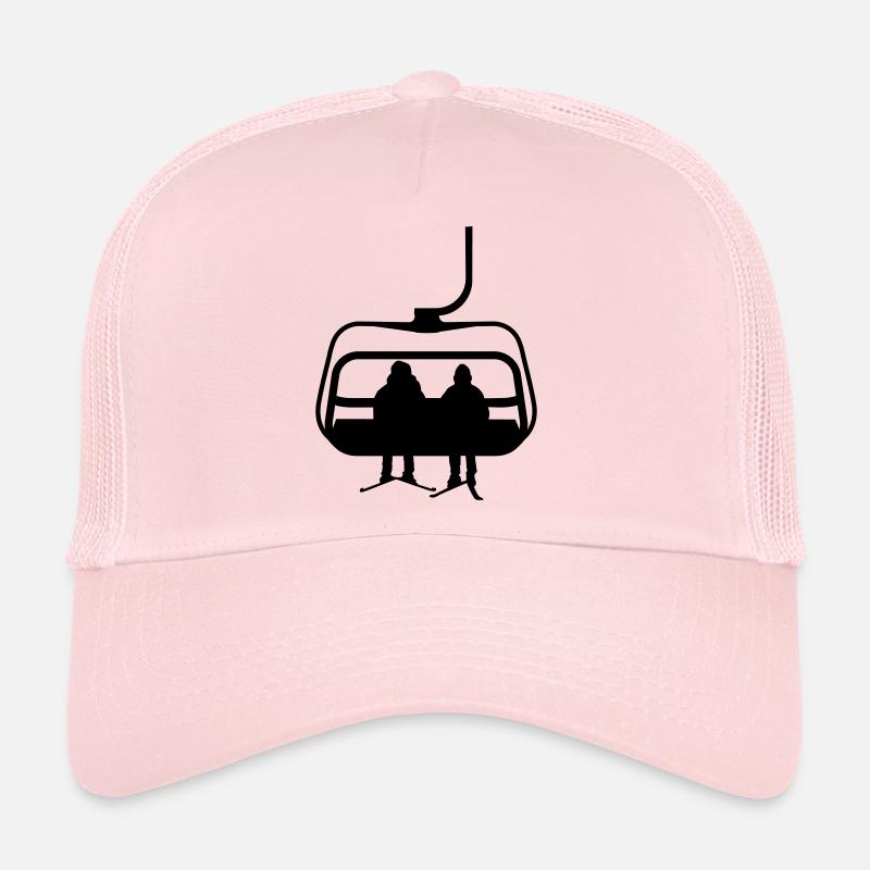Skifahren - Trucker Cap - Hellrosa