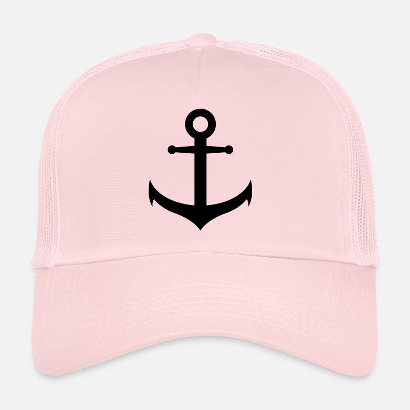anchor - Trucker Cap - pale pink