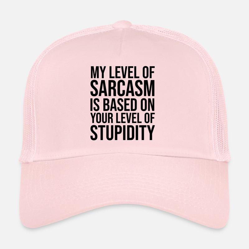 Mon niveau de sarcasme Casquette trucker 