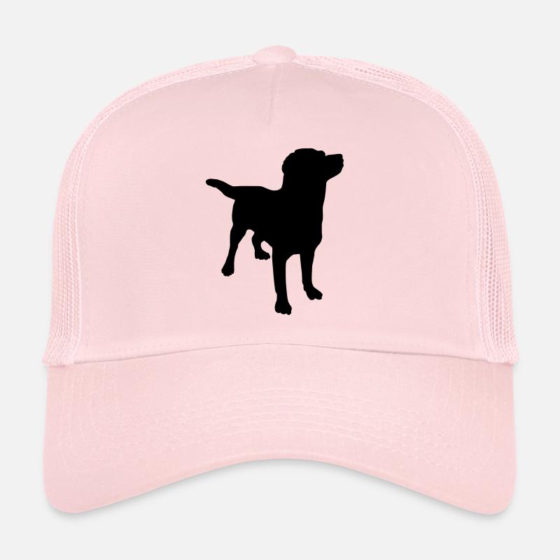 Chien Labrador - Casquette trucker  - rose pâle