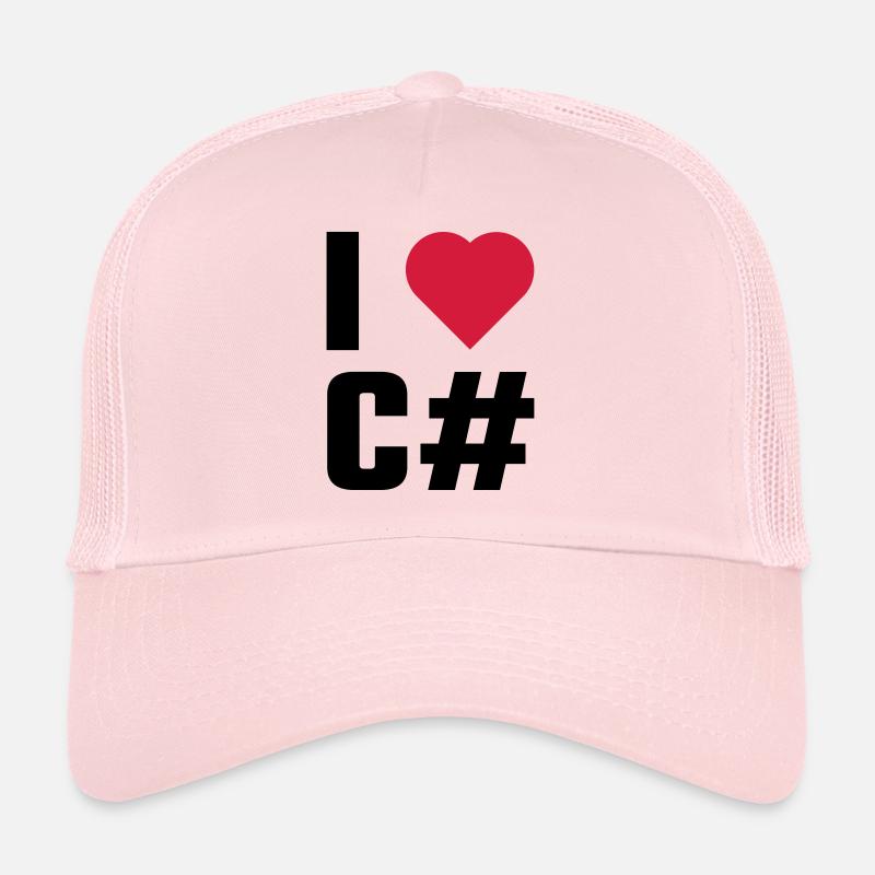 I Love C # Trucker Cap
