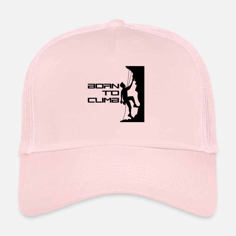 text born to climb born steep wall climber k Trucker Cap