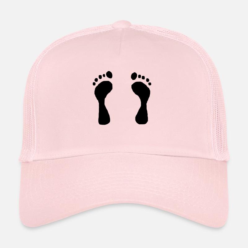 * Footprints * - Trucker Cap - pale pink