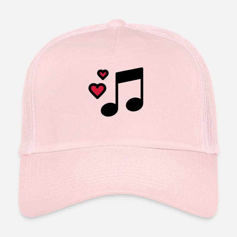 Romantische Musik Note - Trucker Cap - Hellrosa