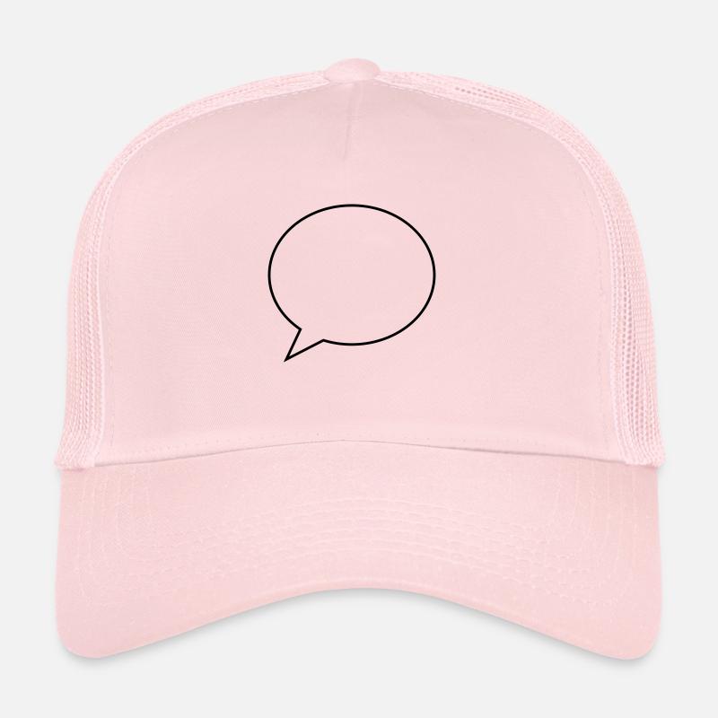 sprechblase symbol - Trucker Cap - Hellrosa