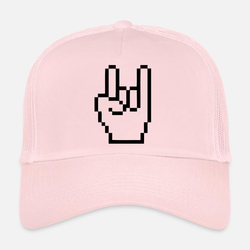 Handzeichen Cursor Rock - Trucker Cap - Hellrosa