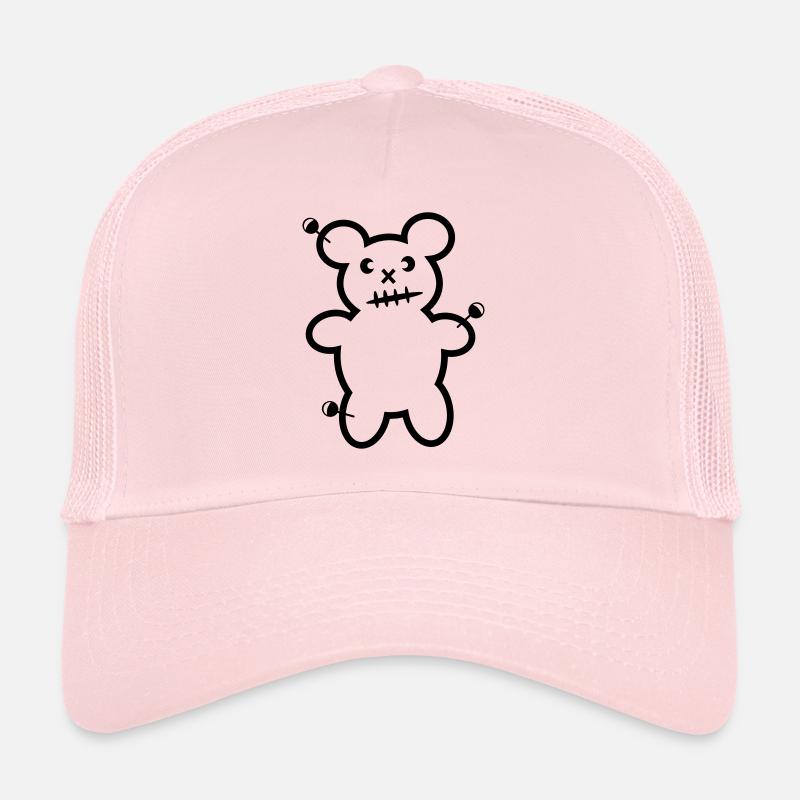 Voodoo Teddy Bear aiguilles Ours d'horreur Halloween Casquette trucker 