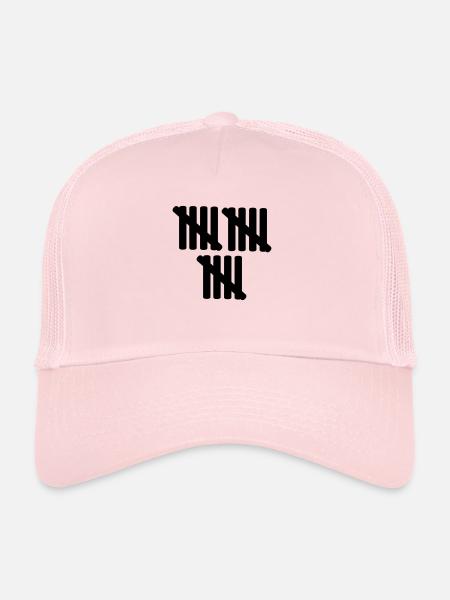 15 - anniversaire - Casquette trucker  - rose pâle - Devant