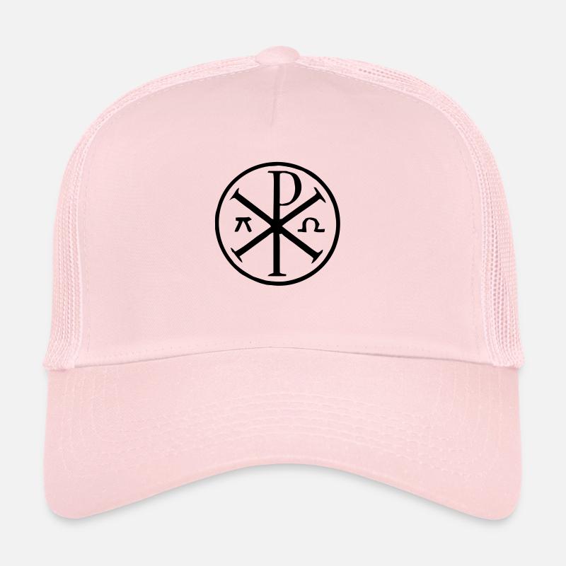Alpha-Omega - Trucker Cap - Hellrosa
