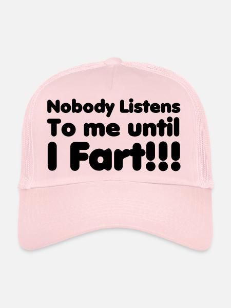 Fart - Trucker Cap - pale pink - Front
