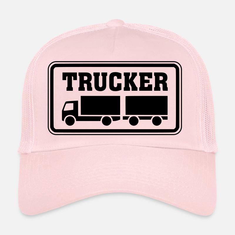 Schild Trucker Hängerzug Gliederzug Trucker Cap